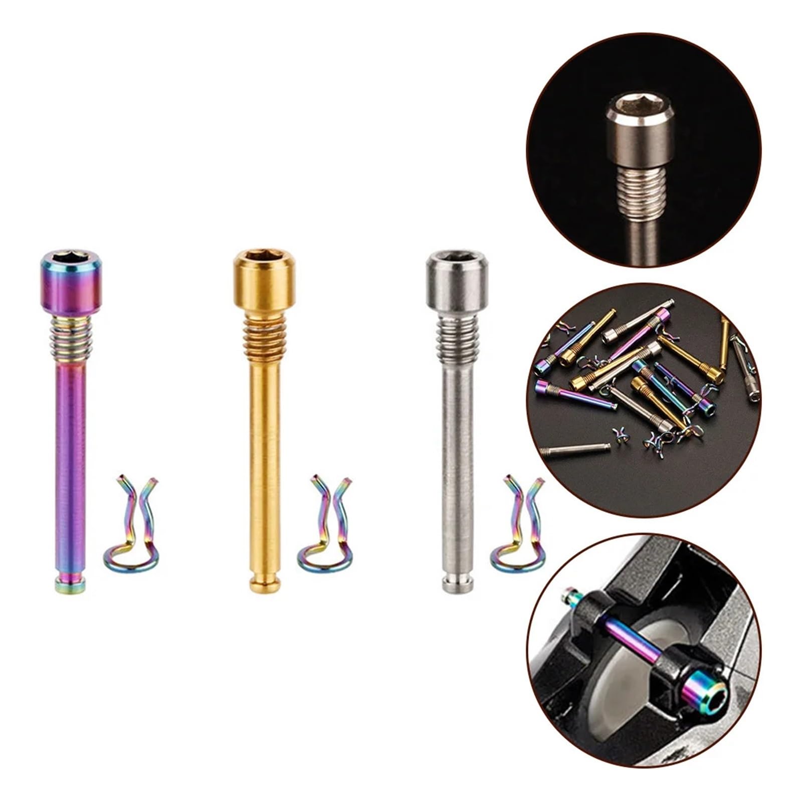 Amazon.co.jp: 自転車ディスクブレーキキャリパーボルトスプリング